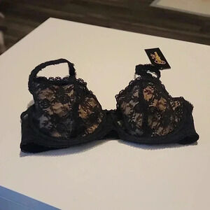 DITA VON TEESE LACE UNDERWIRE BRA SIZE 32DD